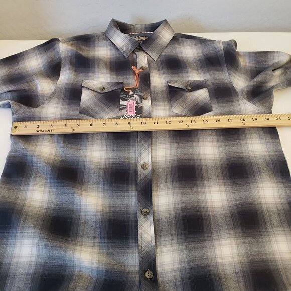 First Wave youth button down long sleeve shirt size 18/20 NWT - Picture 8 of 10